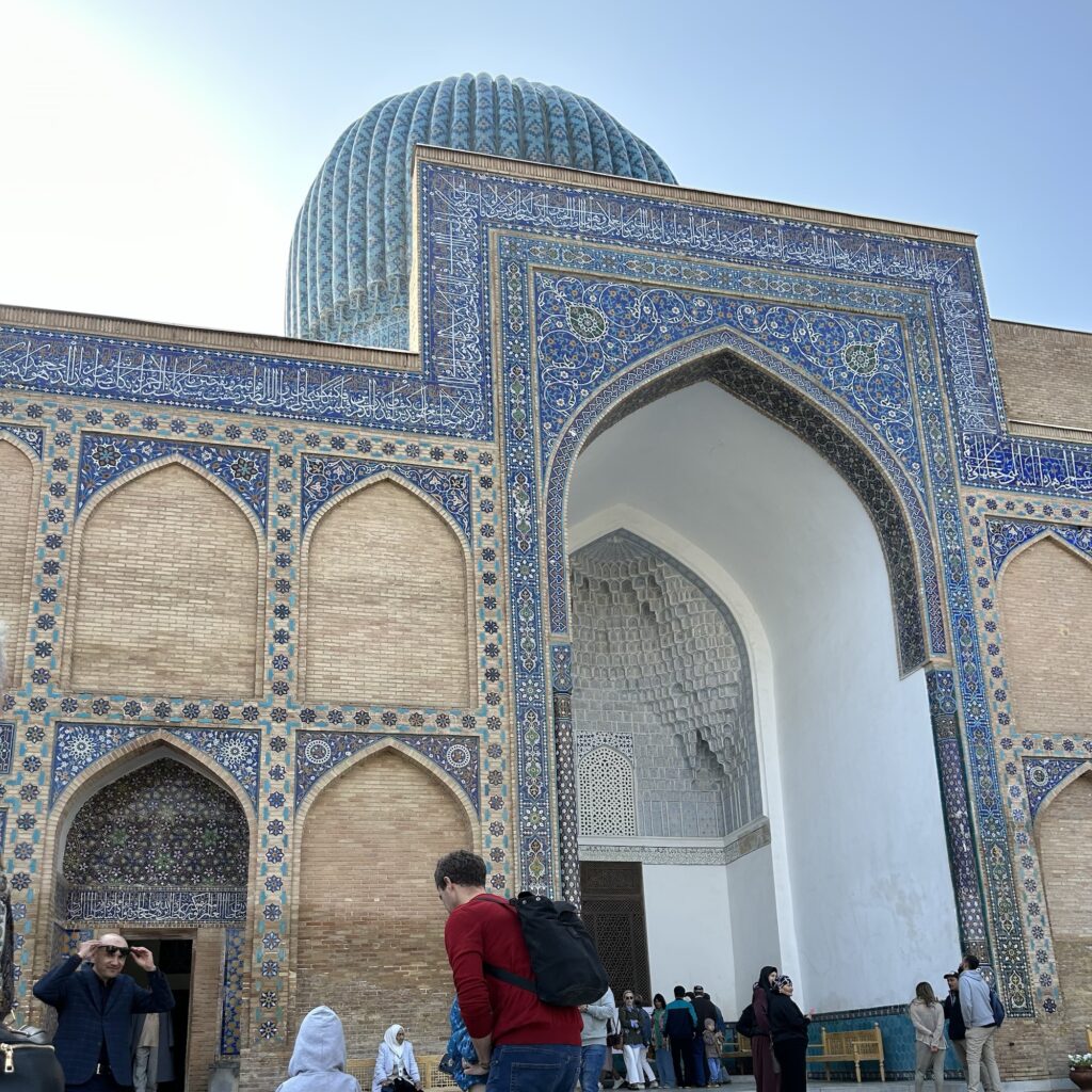 The Mausoleum of Amir Timur, also known as the Guri Amir, in Samarkand Uzbekistan