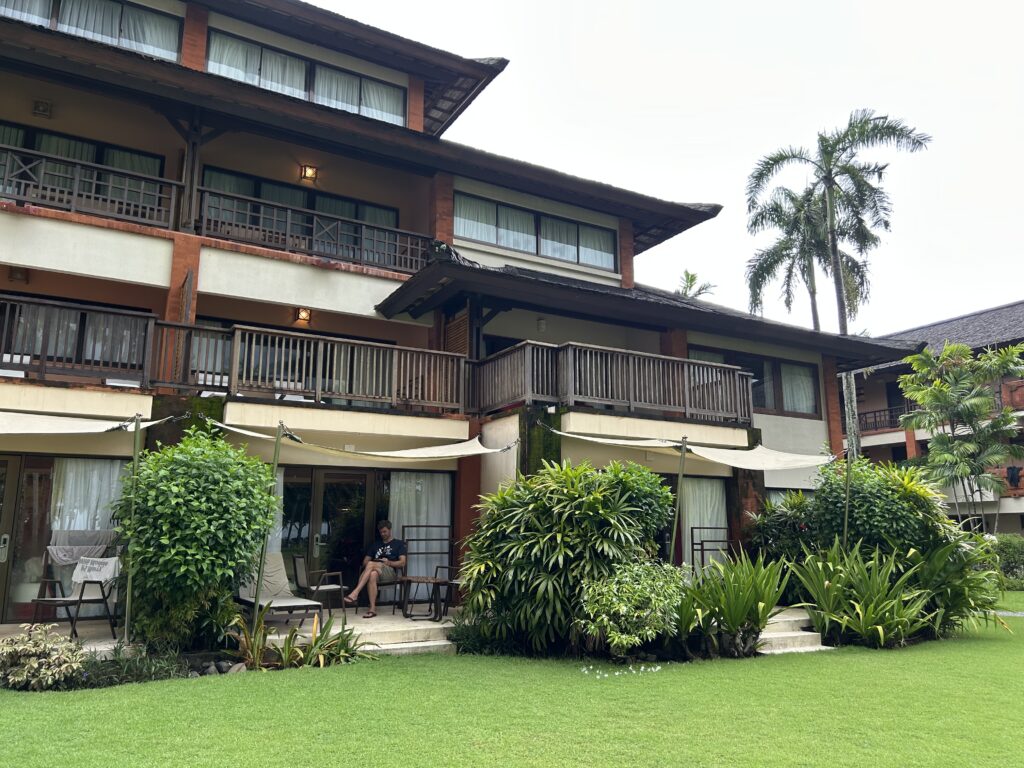 The outer side of the Java building at Club Med Bali